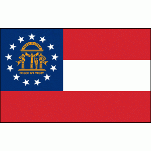3'x5' Georgia State Flag Nylon
