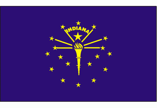 4'x6' Indiana State Flag Nylon