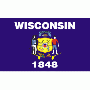 5'x8' Wisconsin State Flag Nylon
