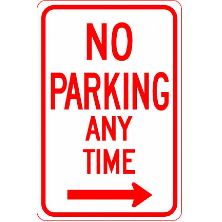 NO PARKING 24 HOUR ACCESS REQUIRED SIGN RIGHT ARROW SIGN & STICKER OPTIONS
