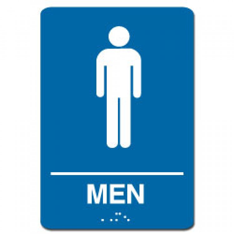 Men Restroom Sign