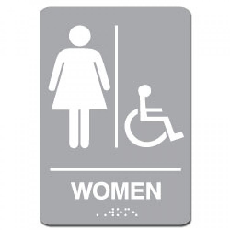 Women Handicap Restroom Sign