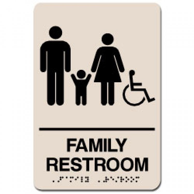 Printable Family Restroom Sign - Printable Word Searches