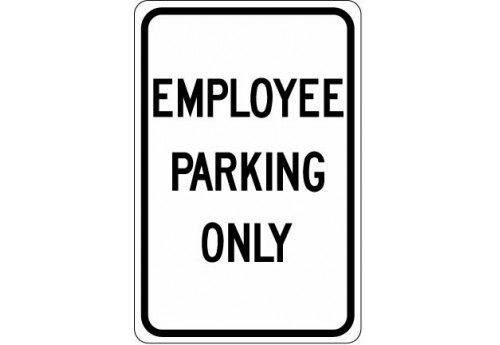 Employee Parking Only Sign