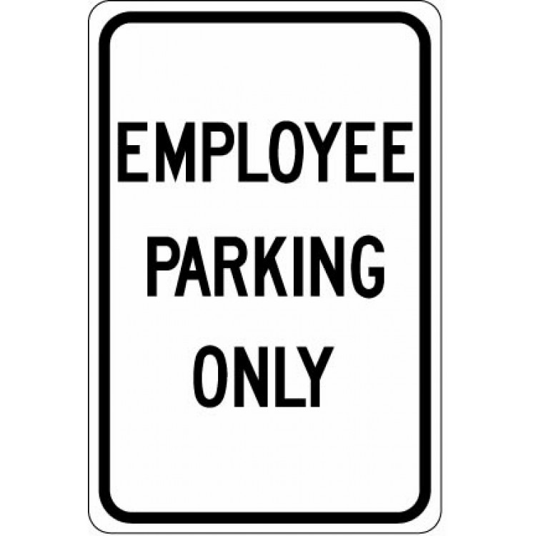 Employee Parking Only Sign